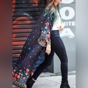 Shermie Floral Long Bohemian Kimono